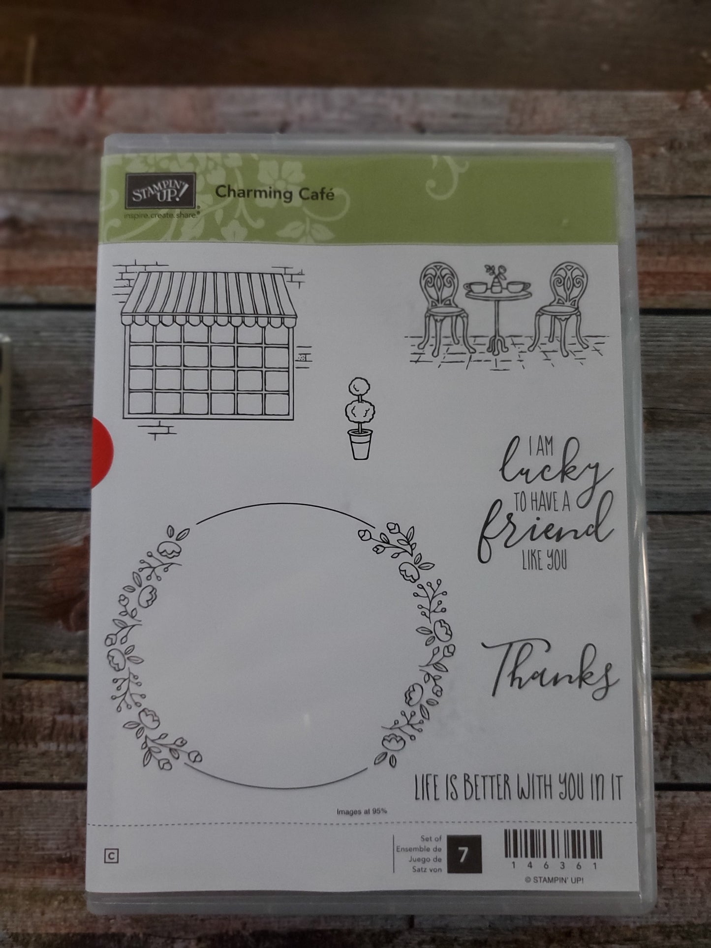 Stampin' UP! "Charming Cafe" Stamp Set with "Cafe Builder" Dies