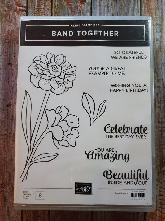 Stampin' UP! "Band Together" Stamp Set with "Detailed Bands" Dies