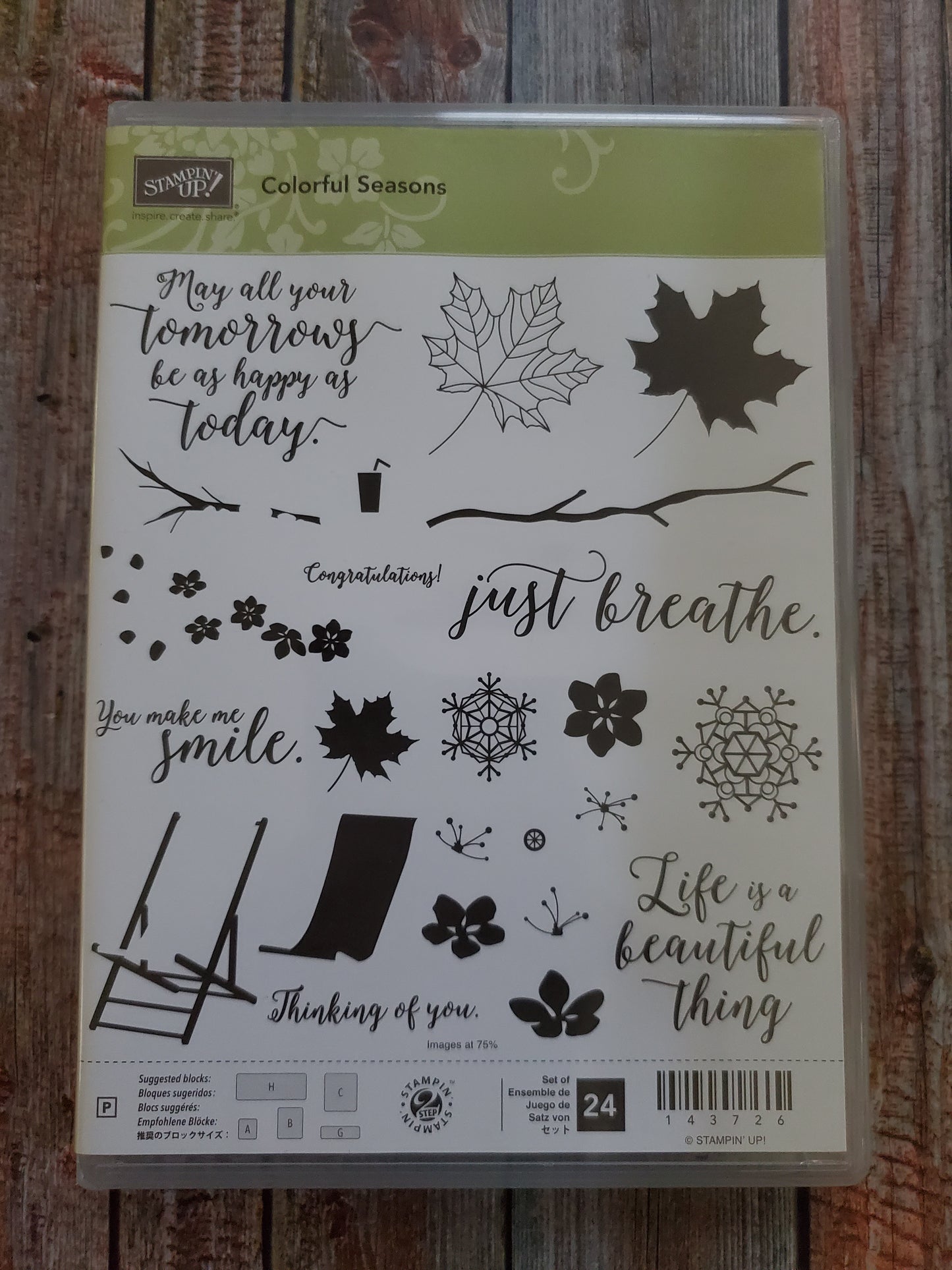 Stampin' UP! "Colorful Seasons" Stamp Set with "Seasonal Layers" Dies