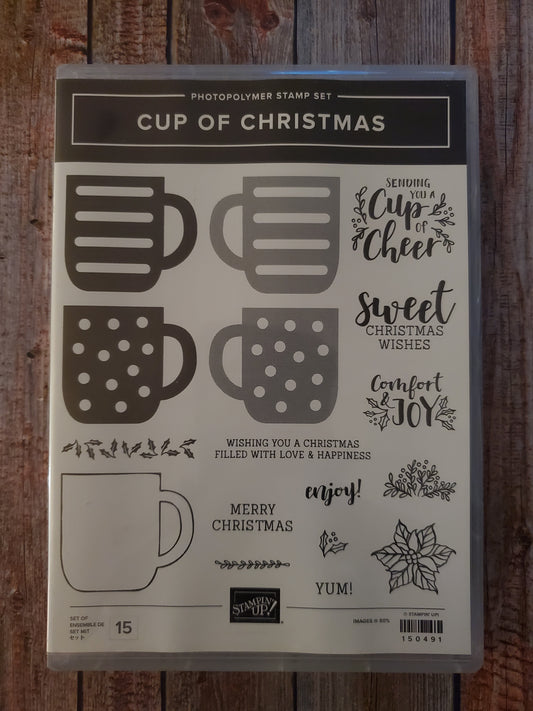 Stampin' UP! "Cup of Christmas" Stamp Set with "Cup of Cheer" Dies