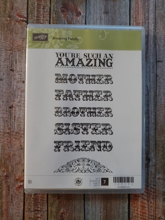 Stampin' UP! "Amazing Family" Stamp Set