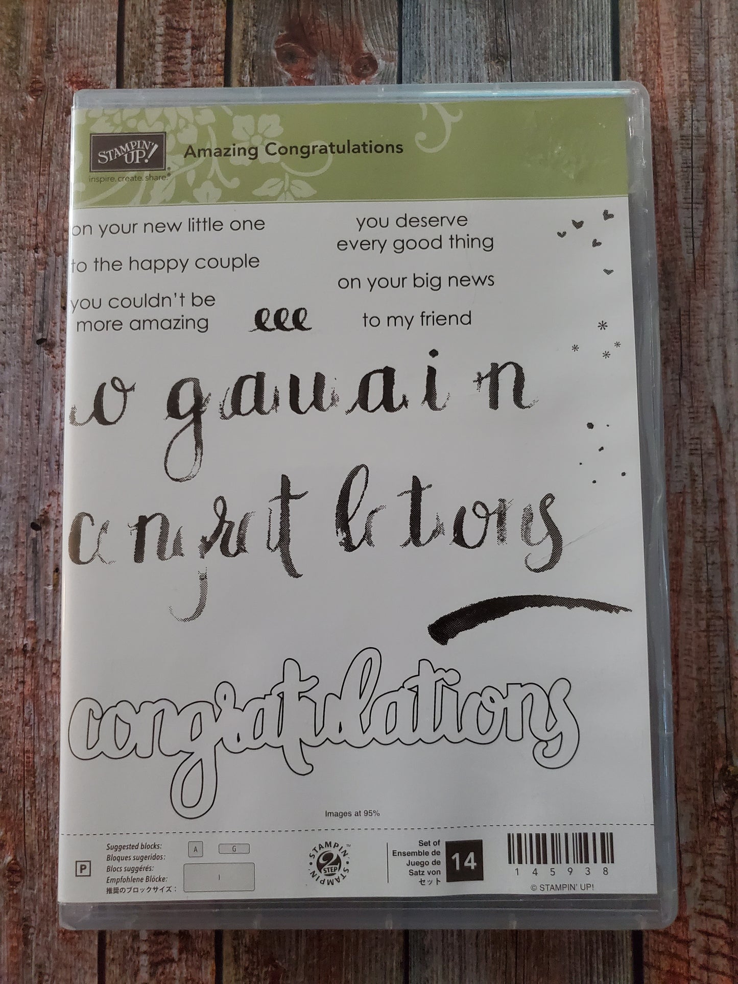 Stampin' UP! "Amazing Congratulations" Stamp Set