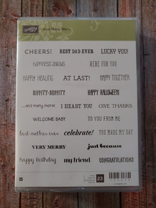 Stampin' UP! "And Many More" Stamp Set