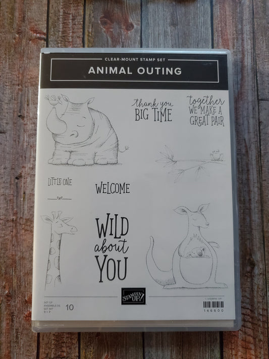 Stampin' UP! "Animal Outing" Stamp Set with "Animal Friends" Dies