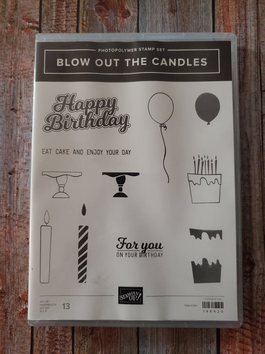 Stampin' UP! "Blow Out the Candles" Stamp Set with "Candles & Confetti" Dies