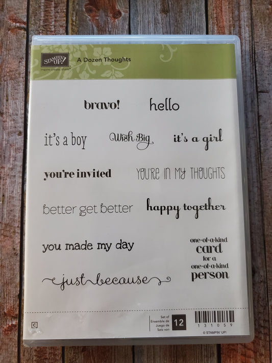 Stampin' UP! "A Dozen Thoughts" Stamp Set