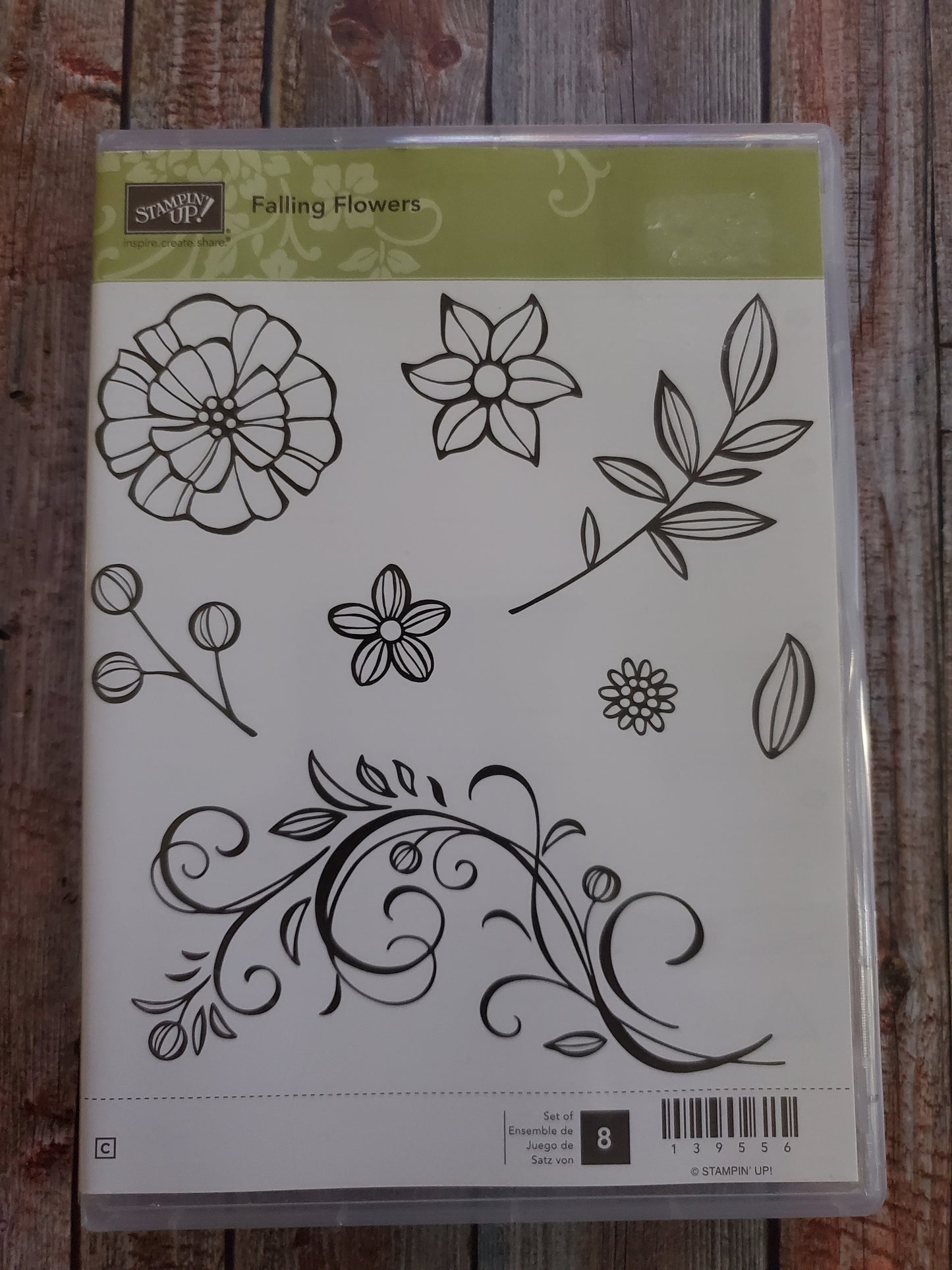 Stampin' UP! "Falling Flowers" Stamp Set with "May Flowers" Dies