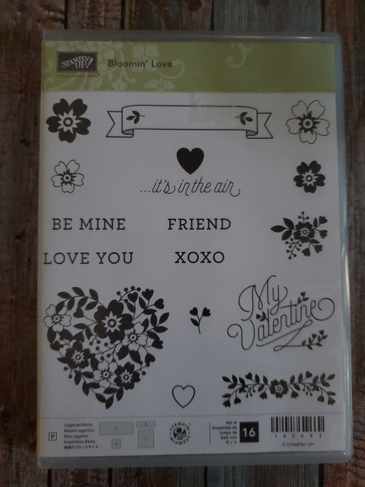 Stampin' UP! "Bloomin' Love" Stamp Set With "Bloomin' Heart" Dies