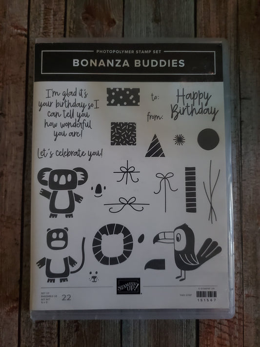 Stampin' UP! "Bonanza Buddies" Stamp Set With "Bonanza" Dies