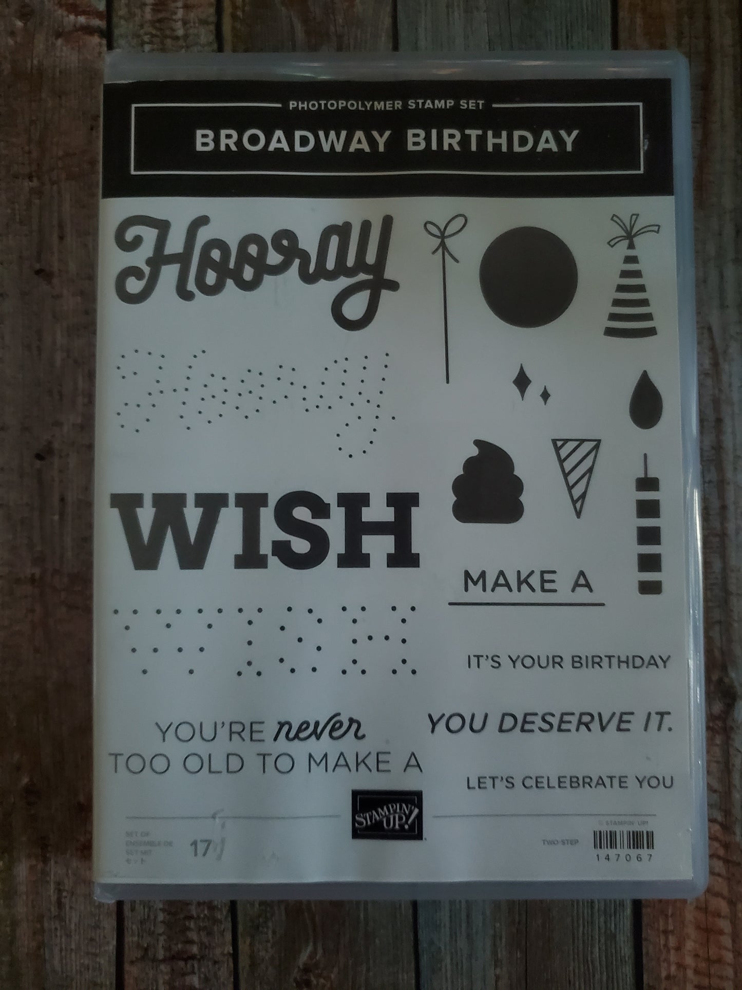 Stampin' UP! "Broadway Birthday" Stamp Set with "Broadway Lights" Dies