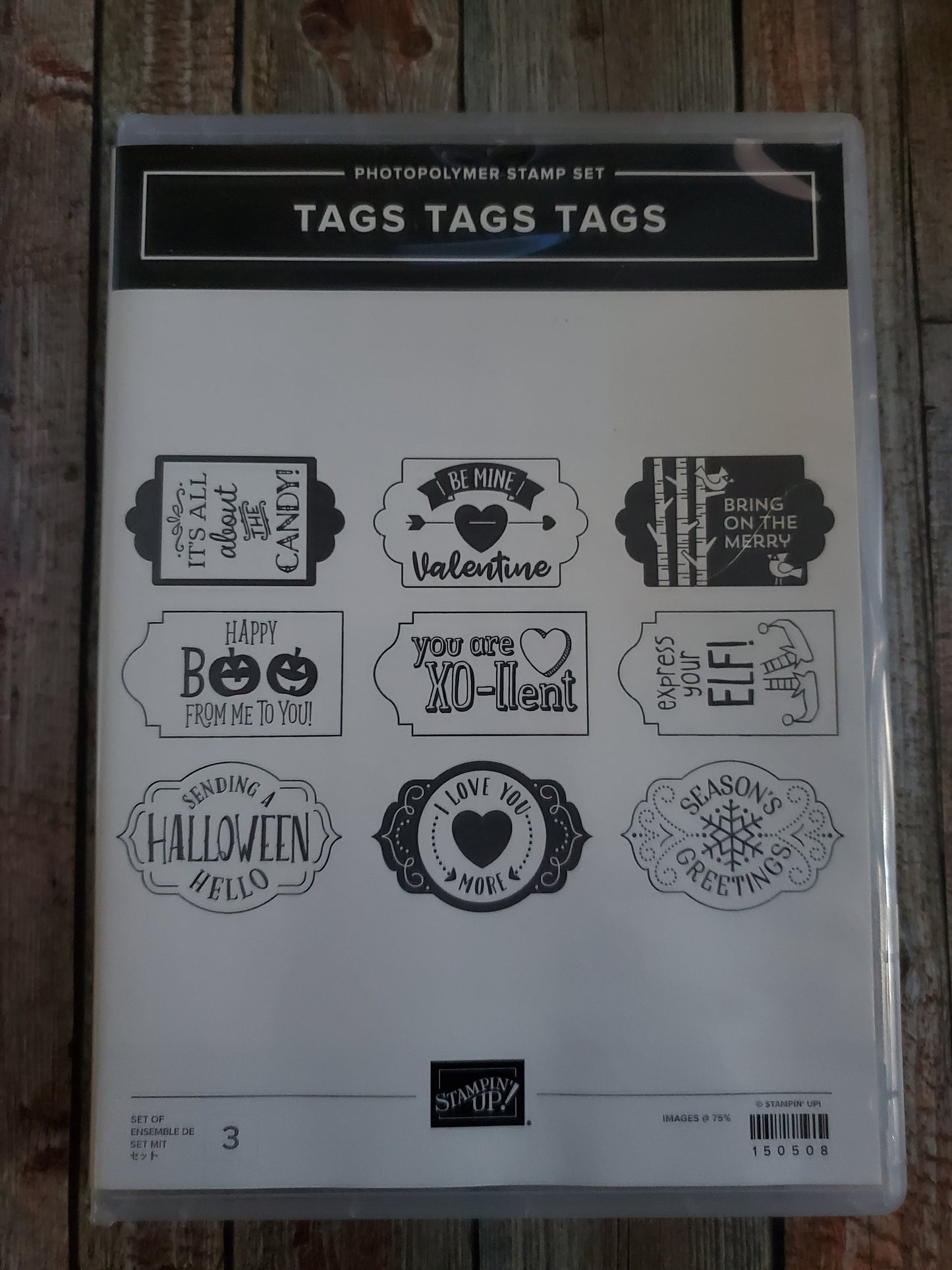 Stampin' UP! "Celebration of Tags" AND "Tags Tags Tags" Stamp Sets WITH "Trio of Tags" Dies