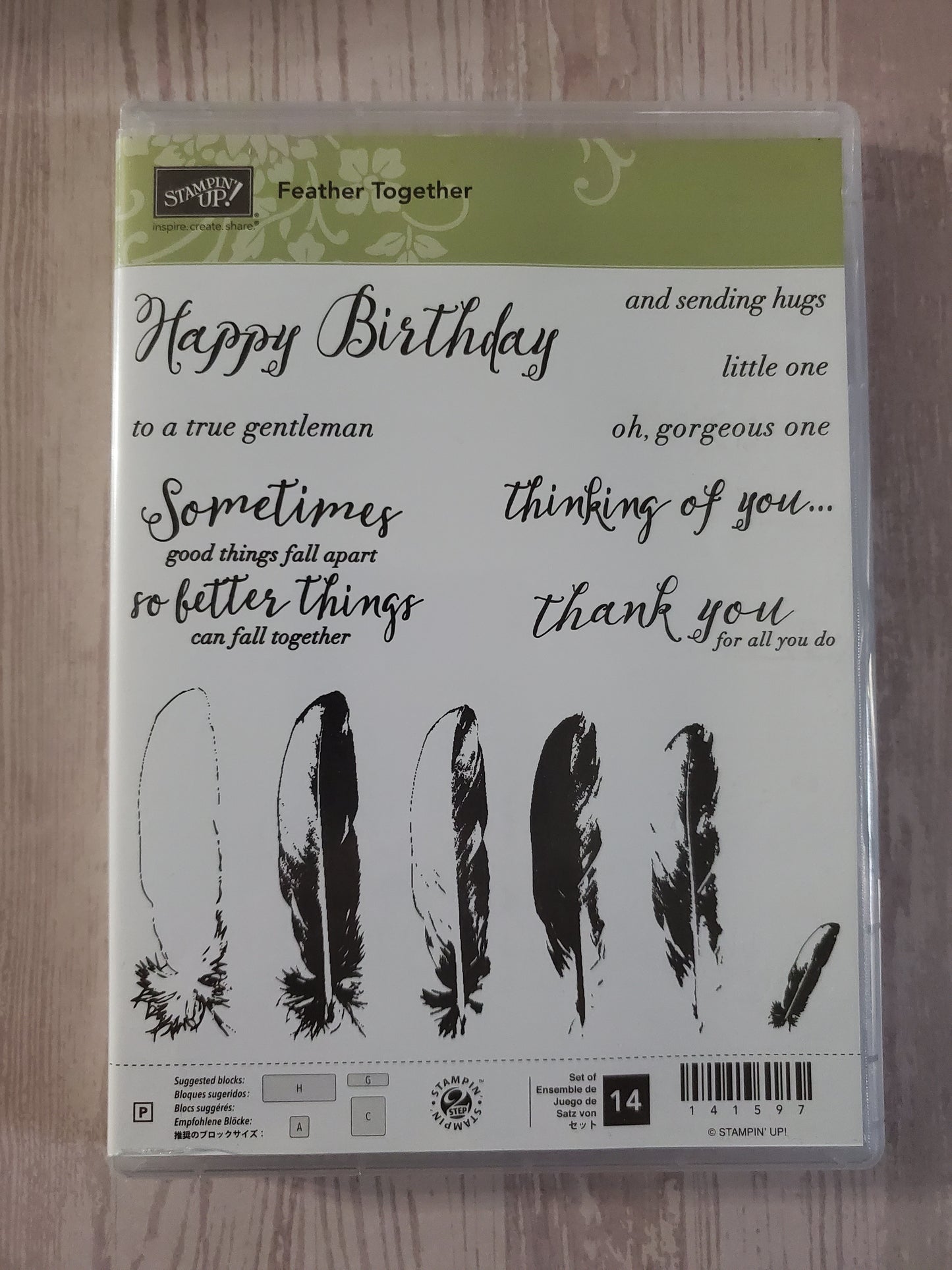 Stampin' UP! "Feather Together" Stamp Set