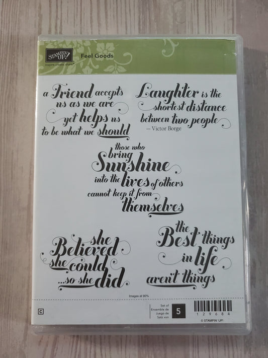 Stampin' UP! "Feels Good" Stamp Set