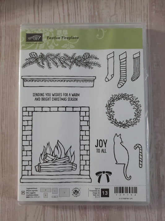 Stampin' UP! "Festive Fireplace" Stamp Set