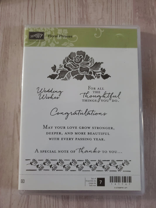 Stampin' UP! "Floral Phrases" Stamp Set with "Detailed Floral" Dies