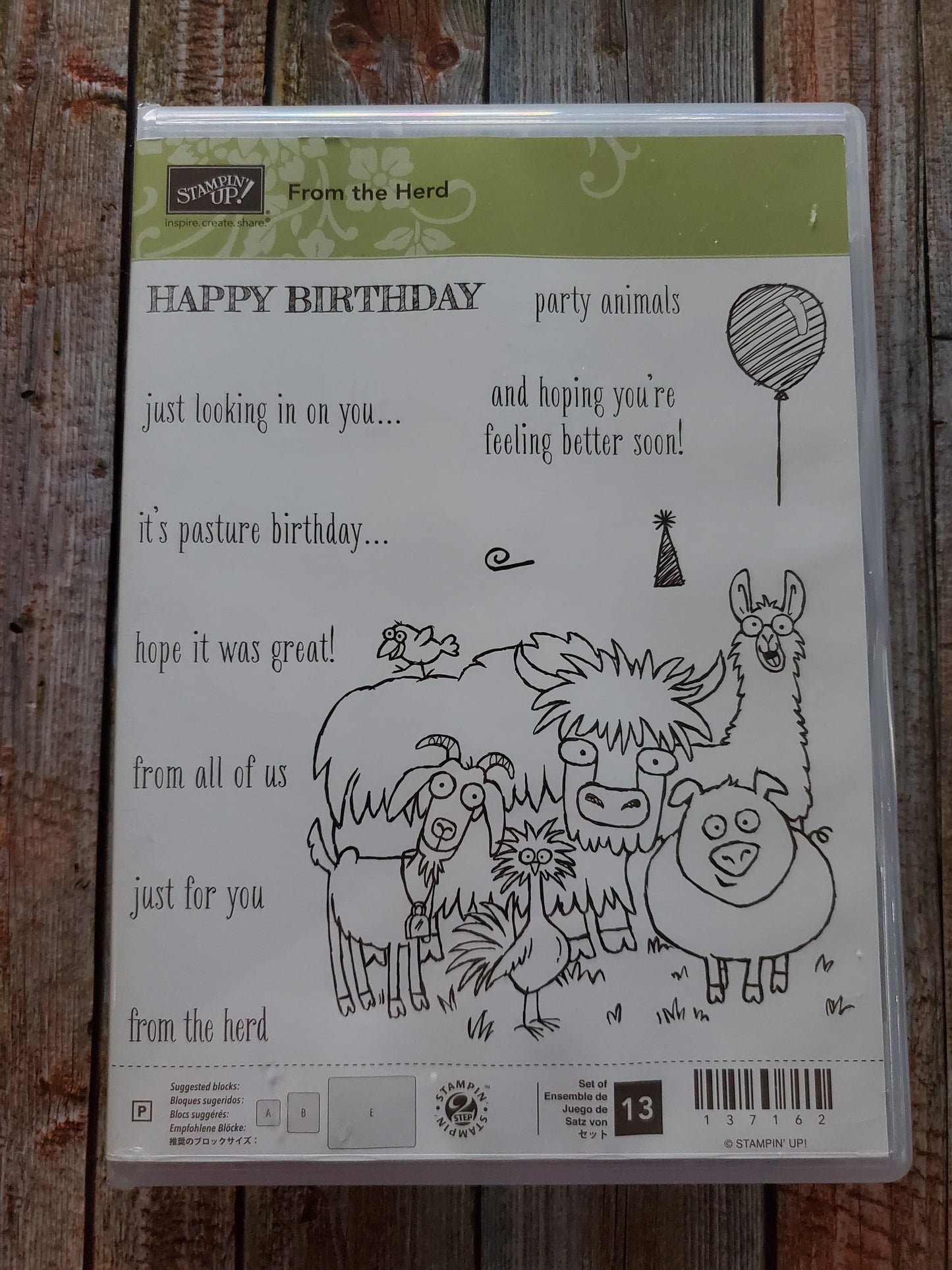 Stampin' UP! "From the Herd" Stamp Set