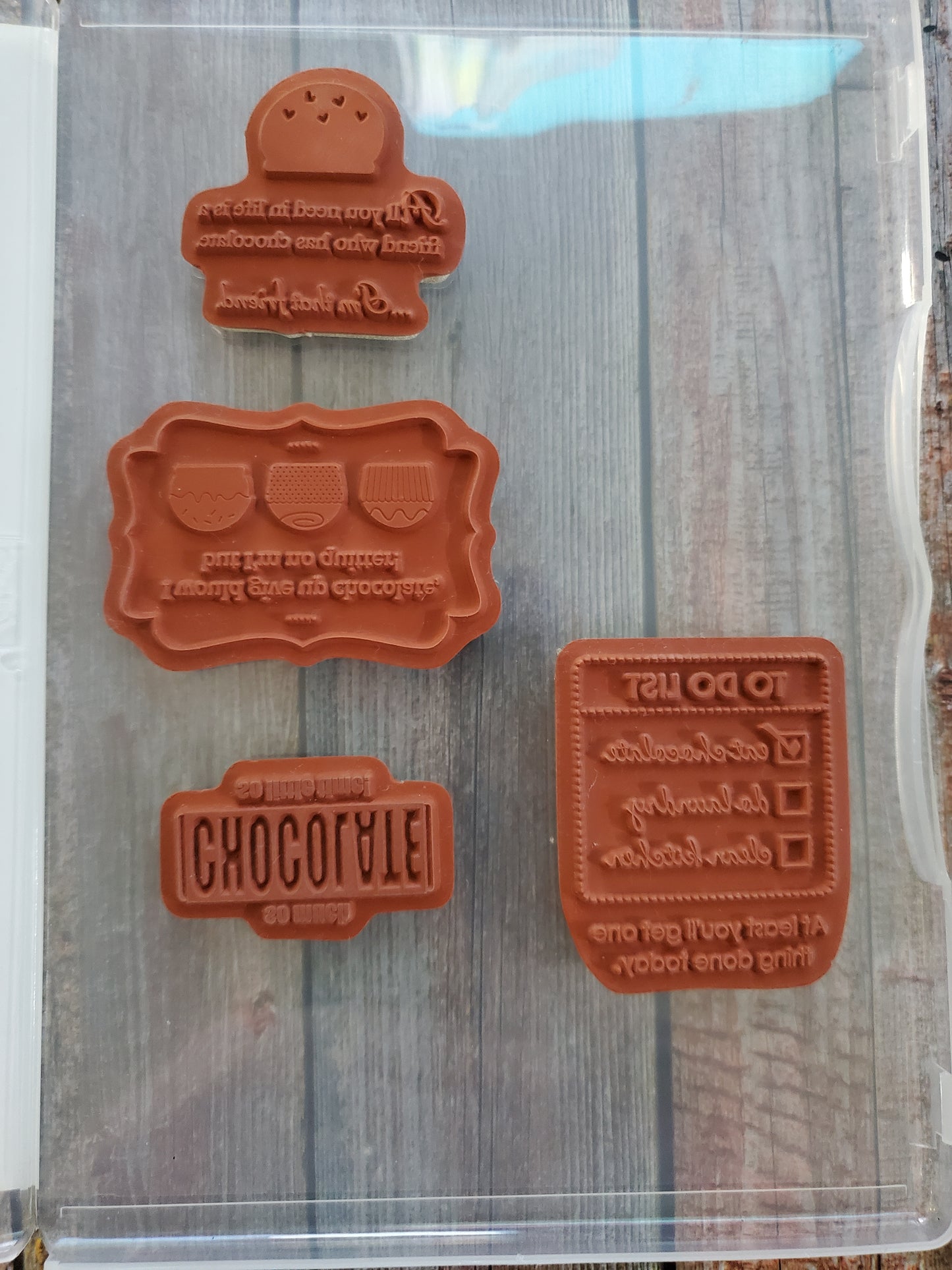 Stampin' UP! "Eat Chocolate" Stamp Set