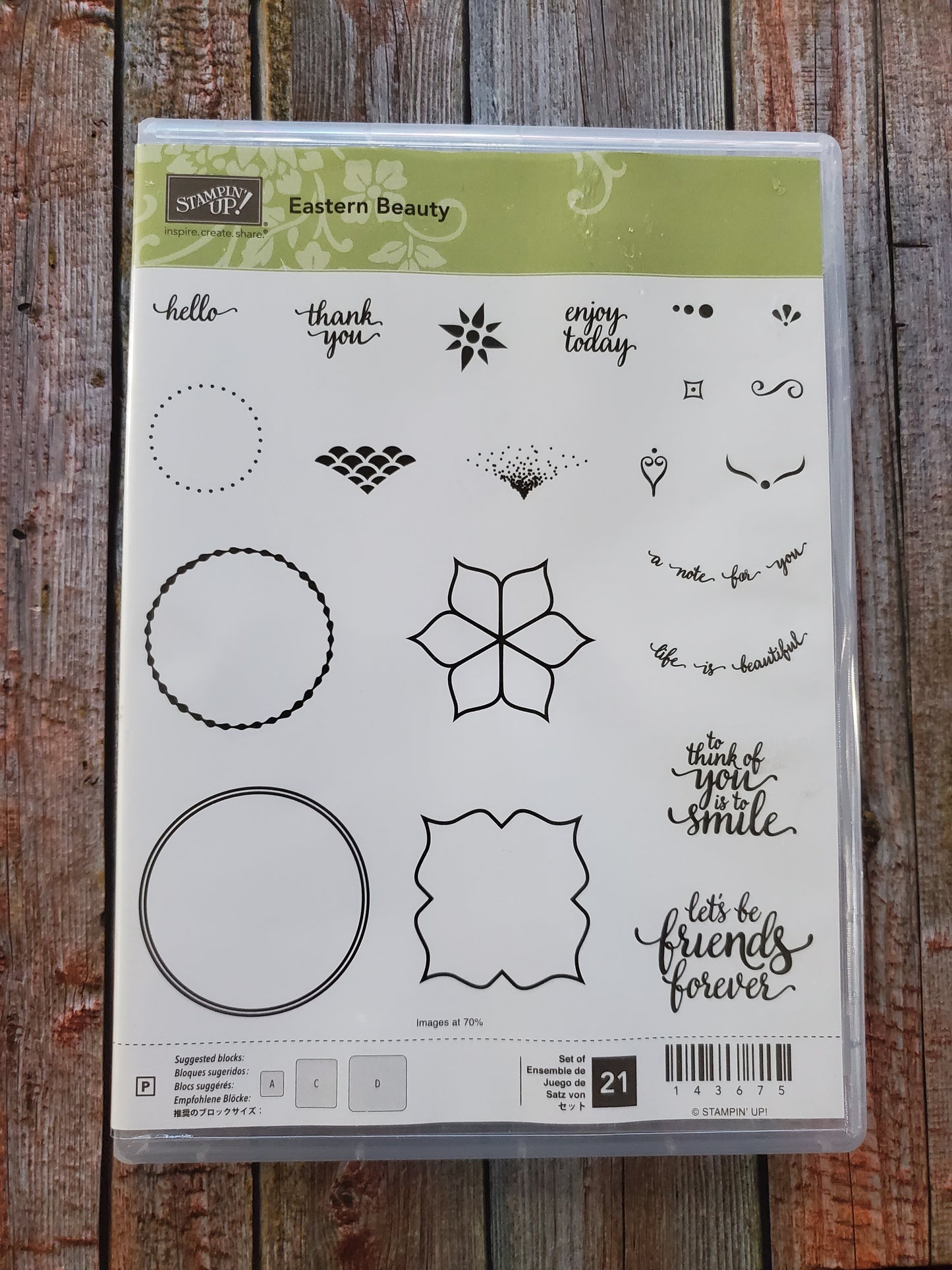 Stampin' UP! "Eastern Beauty" Stamp Set with "Eastern Medallions" Dies