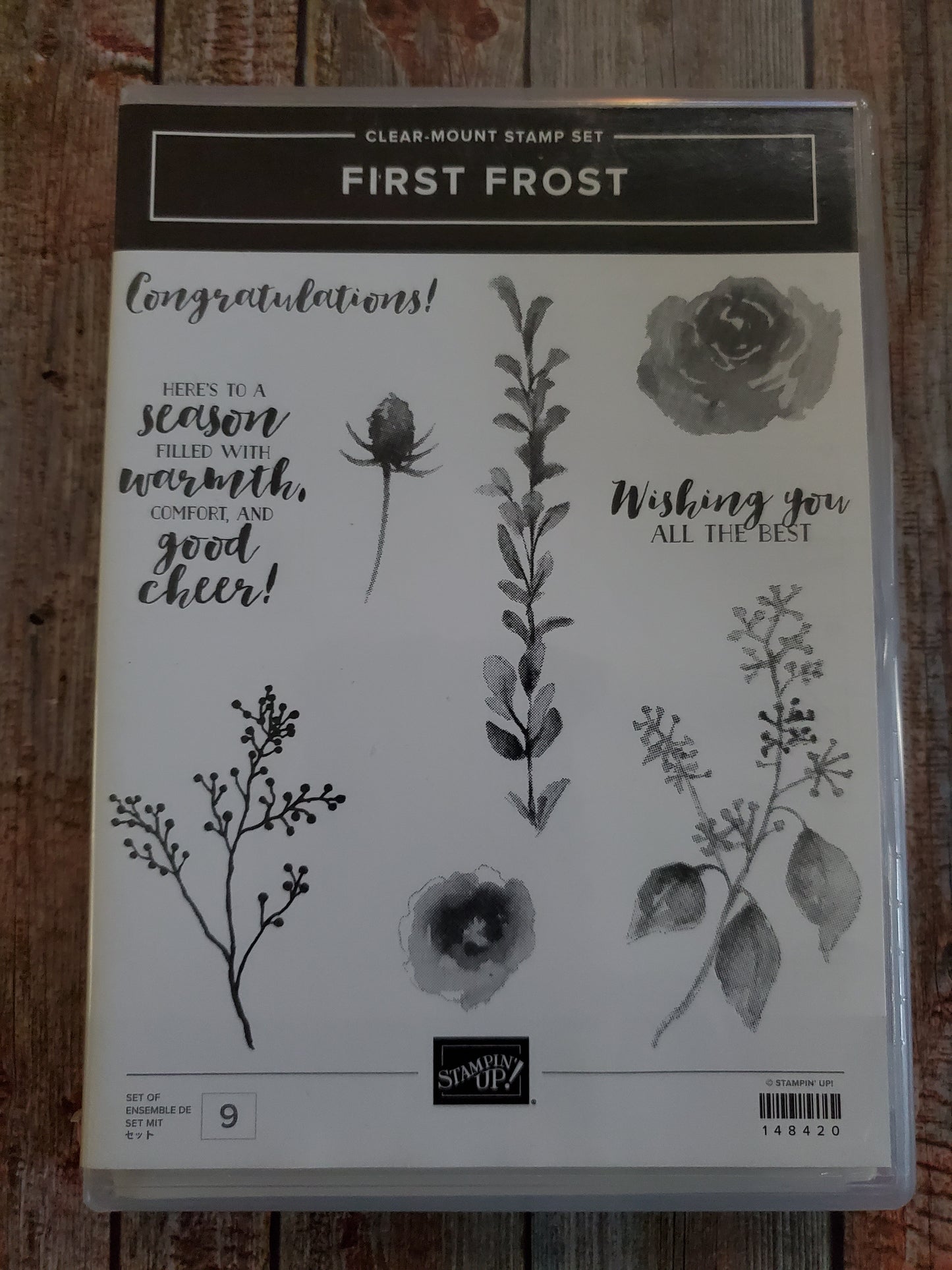 Stampin' UP! "First Frost" Stamp Set with "Frosted Bouquet" Dies