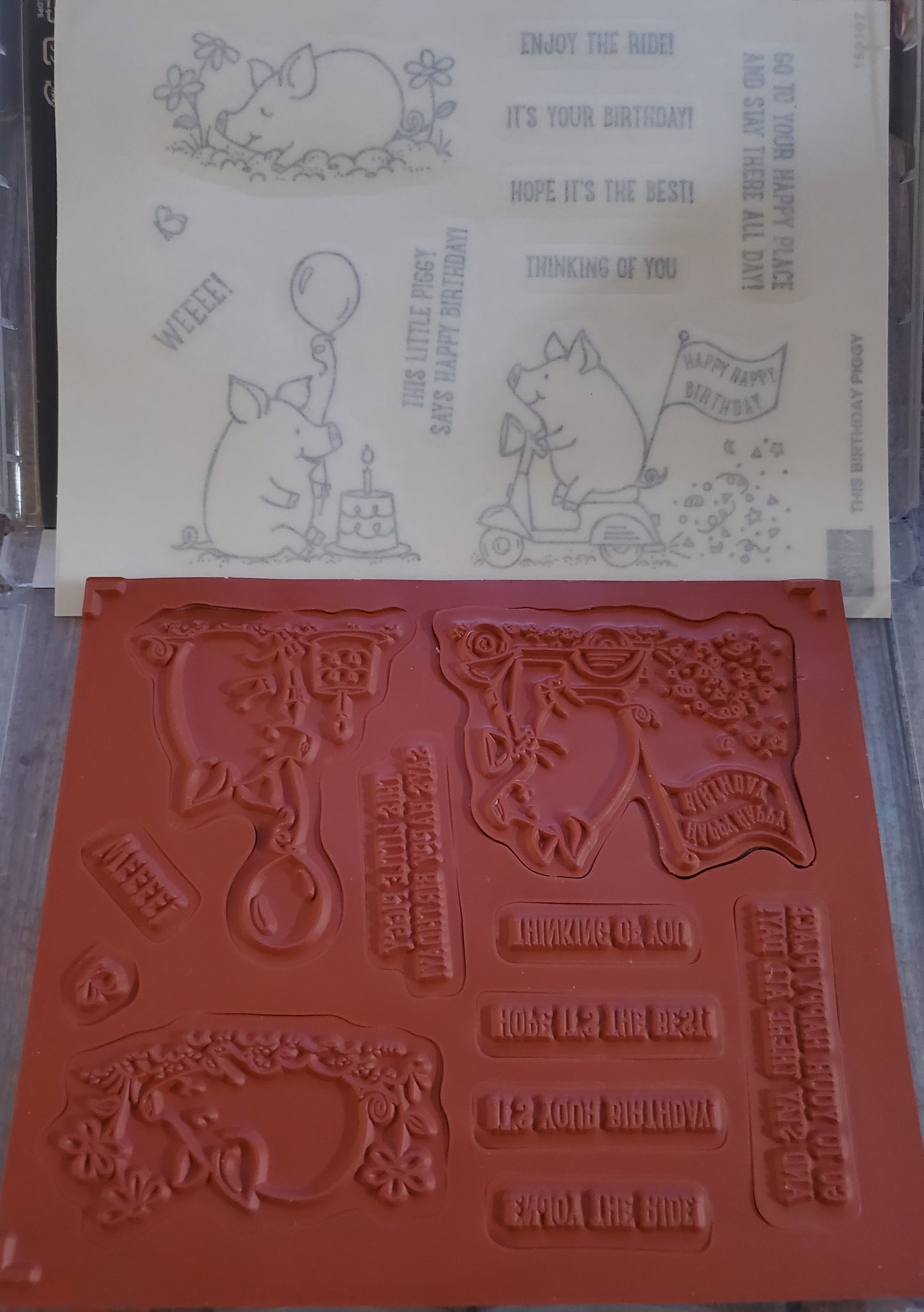 Stampin' UP! "This Birthday Piggy" Stamp Set with "Playful Piggy" Dies