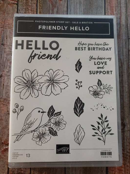 Stampin' UP! "Friendly Hello" Stamp Set