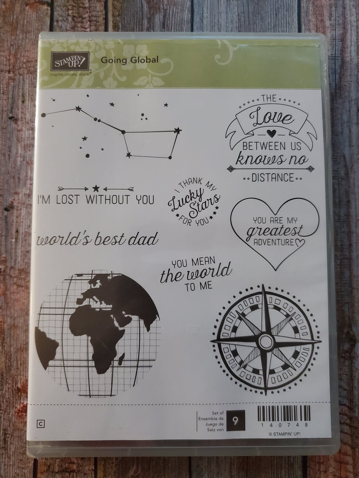 Stampin' UP! "Going Global" Stamp Set