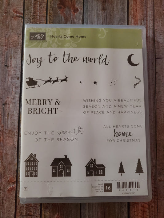 Stampin' UP! "Hearts Come Home" Stamp Set with "Hometown Greeting" Dies