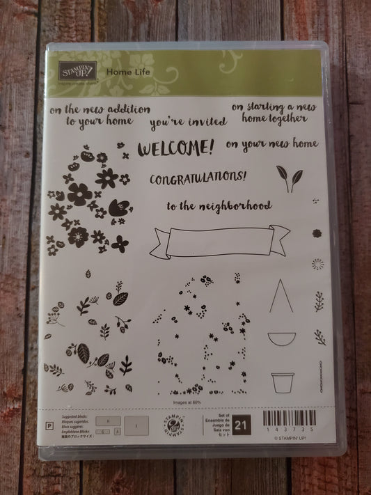 Stampin' UP! "Home Life" Stamp Set with "Welcome Home" Dies