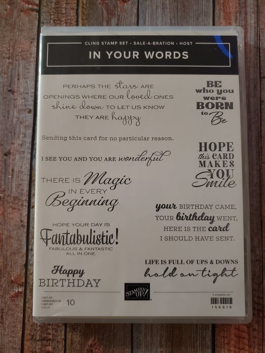 Stampin' UP! "In Your Words" Stamp Set