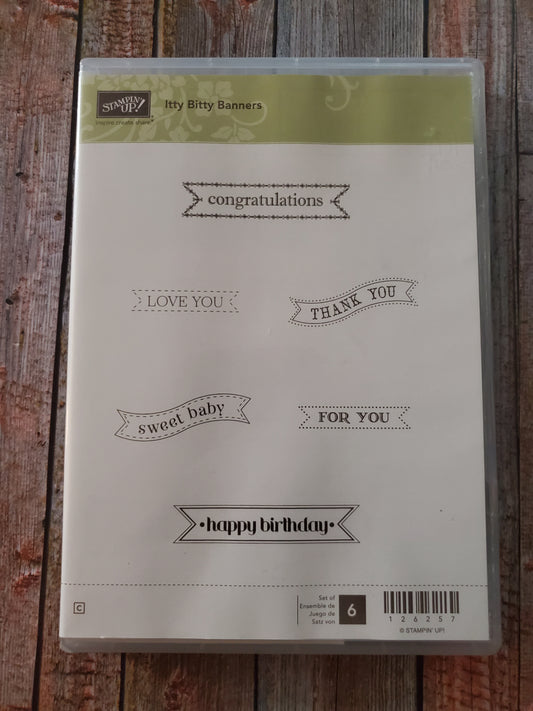 Stampin' UP! "Itty Bitty Banners" Stamp Set