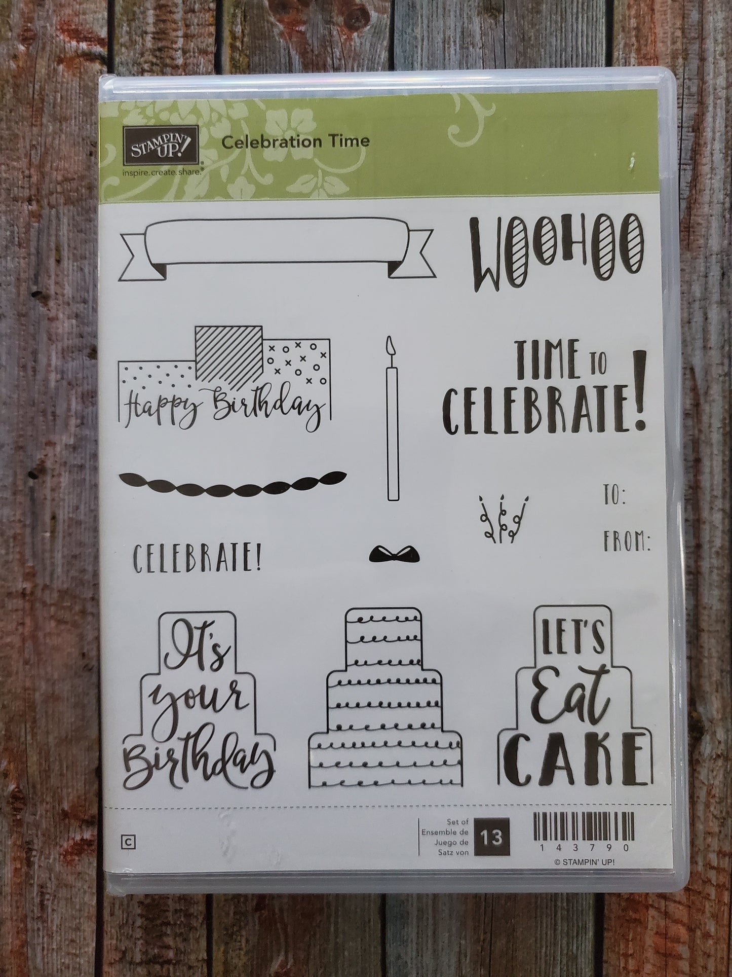 Stampin' UP! "Celebration Time" Stamp Set with "Celebration" Dies