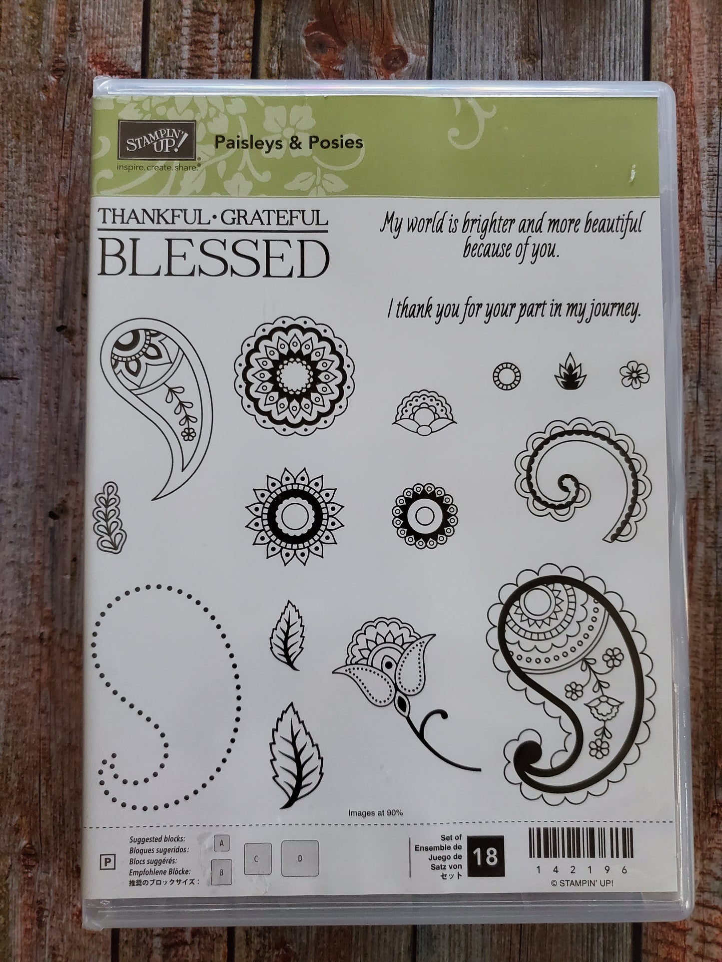 Stampin' UP! "Paisleys & Posies" Stamp Set with "Paisley" Dies