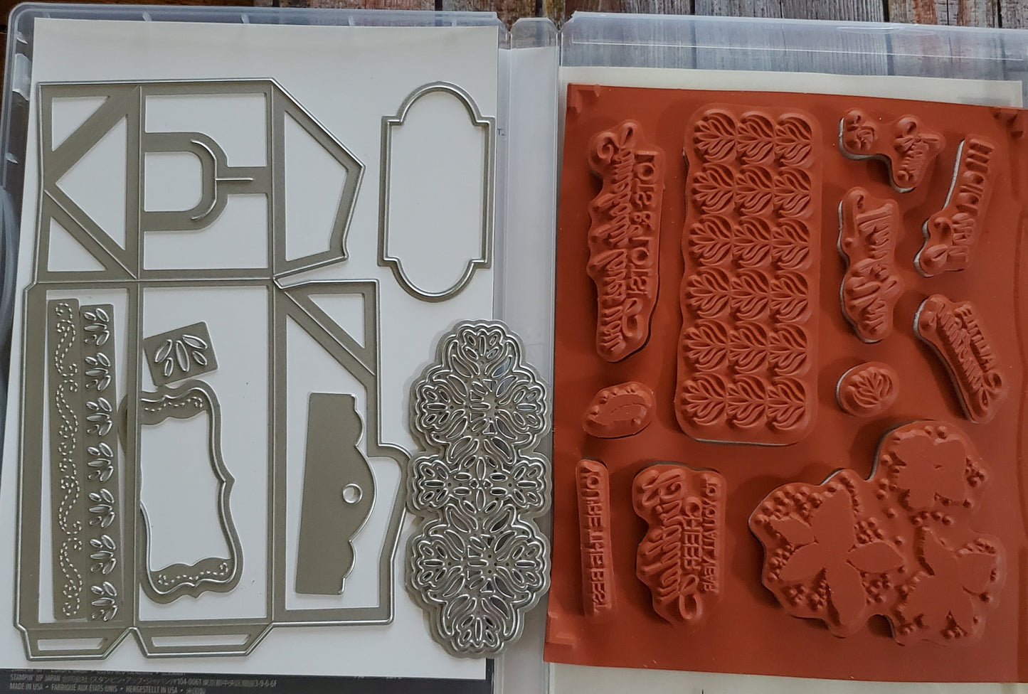 Stampin' UP! "Parcels & Petals" Stamp Set with "Perfect Parcel" Dies