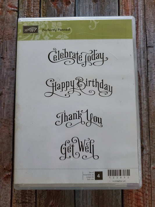 Stampin' UP! "Perfectly Penned" Stamp Set