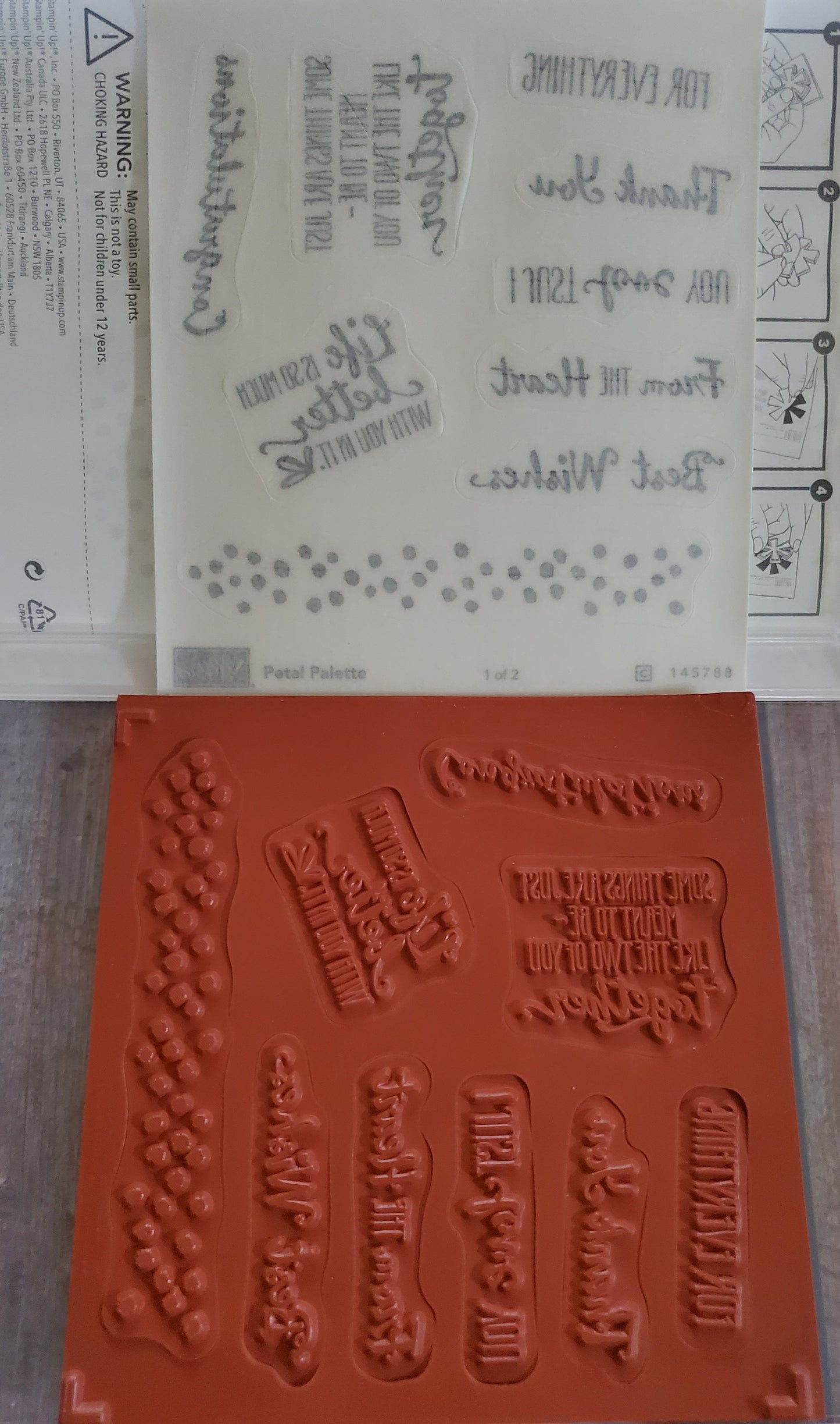 Stampin' UP! "Petal Palette" Stamp Set with "Petals & More" Dies