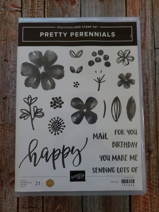 Stampin' UP! "Pretty Perennials" Stamp Set with "Perennial Petals" Dies