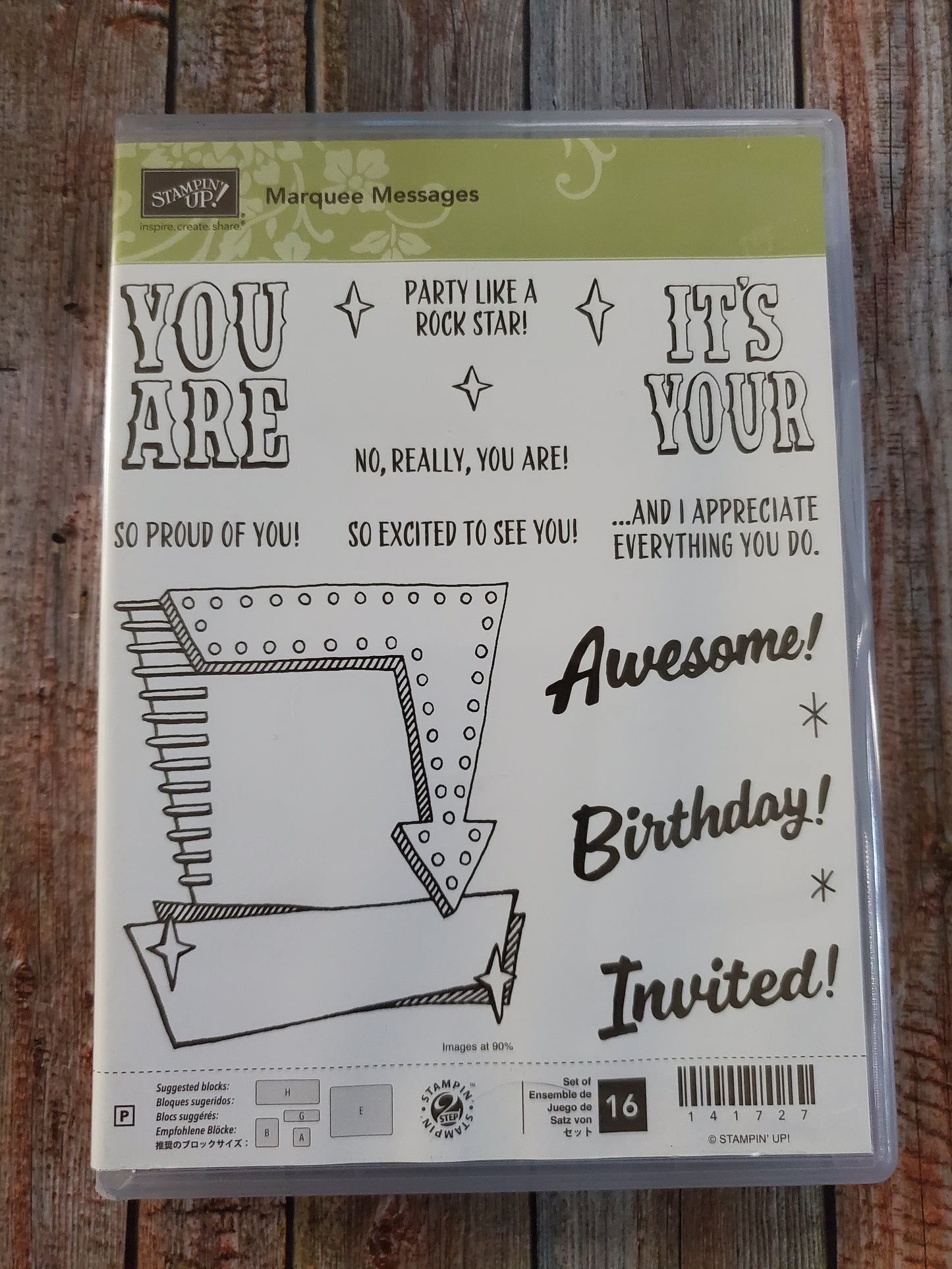 Stampin' UP! "Marquee Messages" Stamp Set