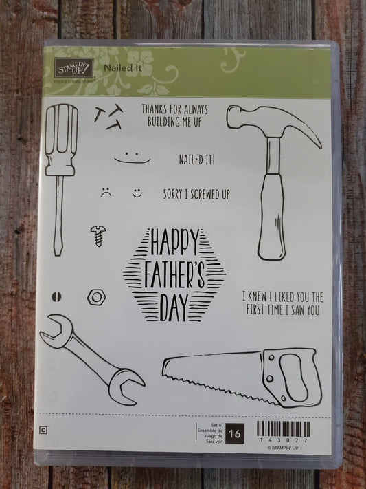 Stampin' UP! "Nailed It" Stamp Set with "Build It" Dies