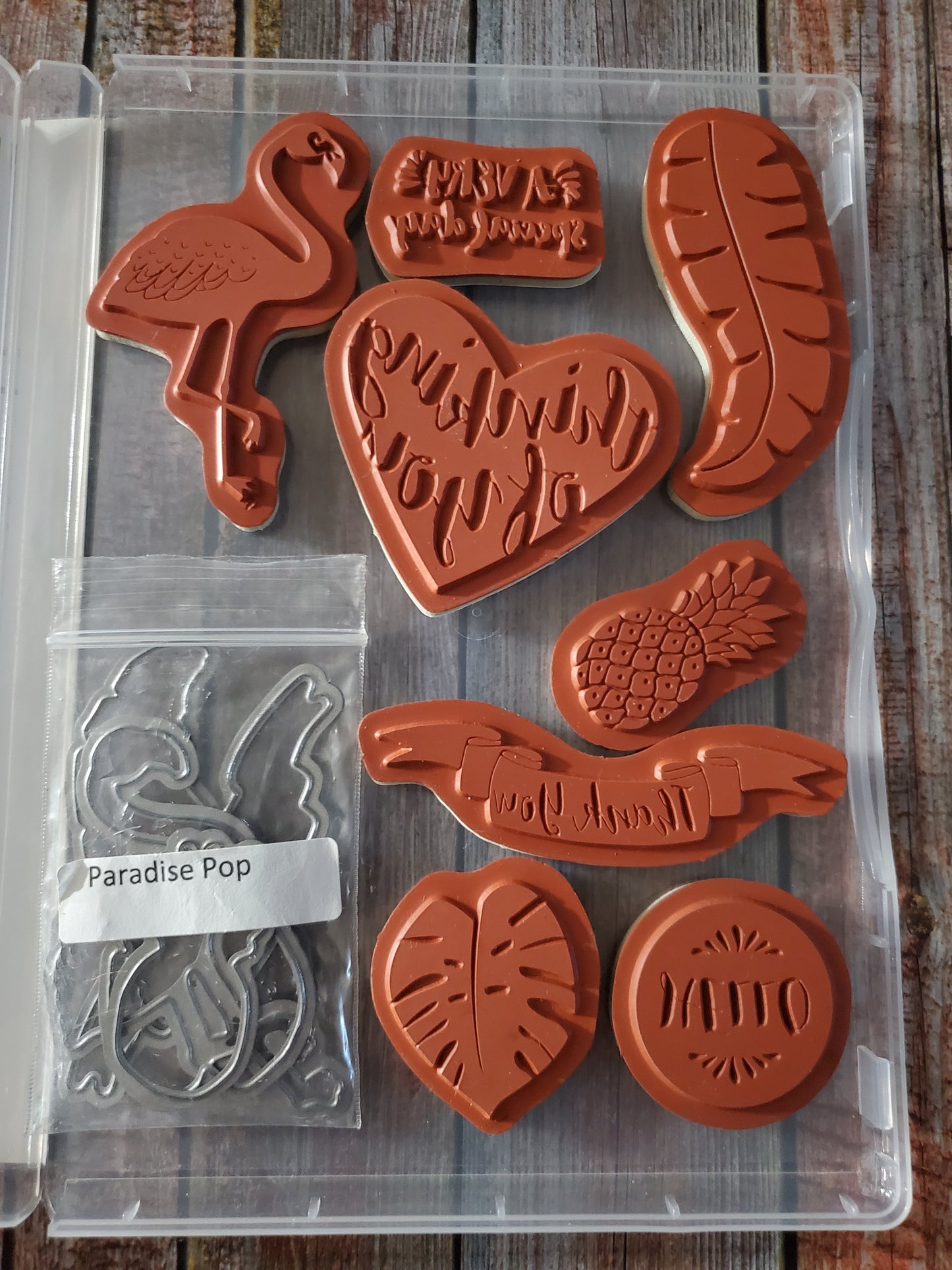 Stampin' UP! "Pop of Paradise" Stamp Set with Dies by Dave "Paradise Pop" Dies