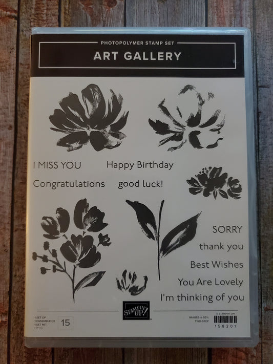 Stampin' UP! "Art Gallery" Stamp Set with "Floral Gallery" Dies