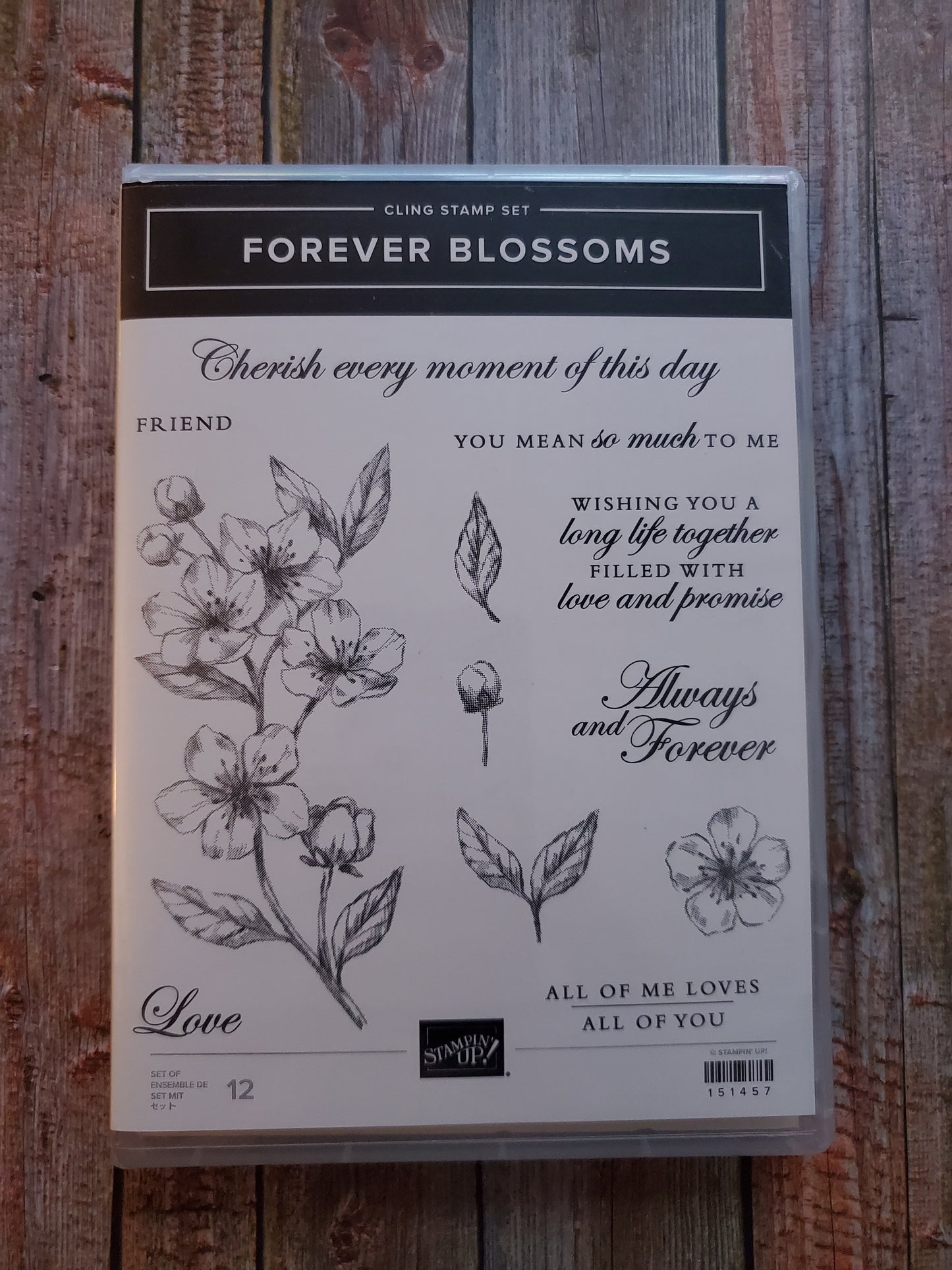 Stampin' UP! "Forever Blossoms" Stamp Set with "Cherry Blossoms" Dies