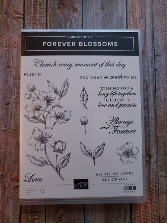 Stampin' UP! "Forever Blossoms" Stamp Set with "Cherry Blossoms" Dies