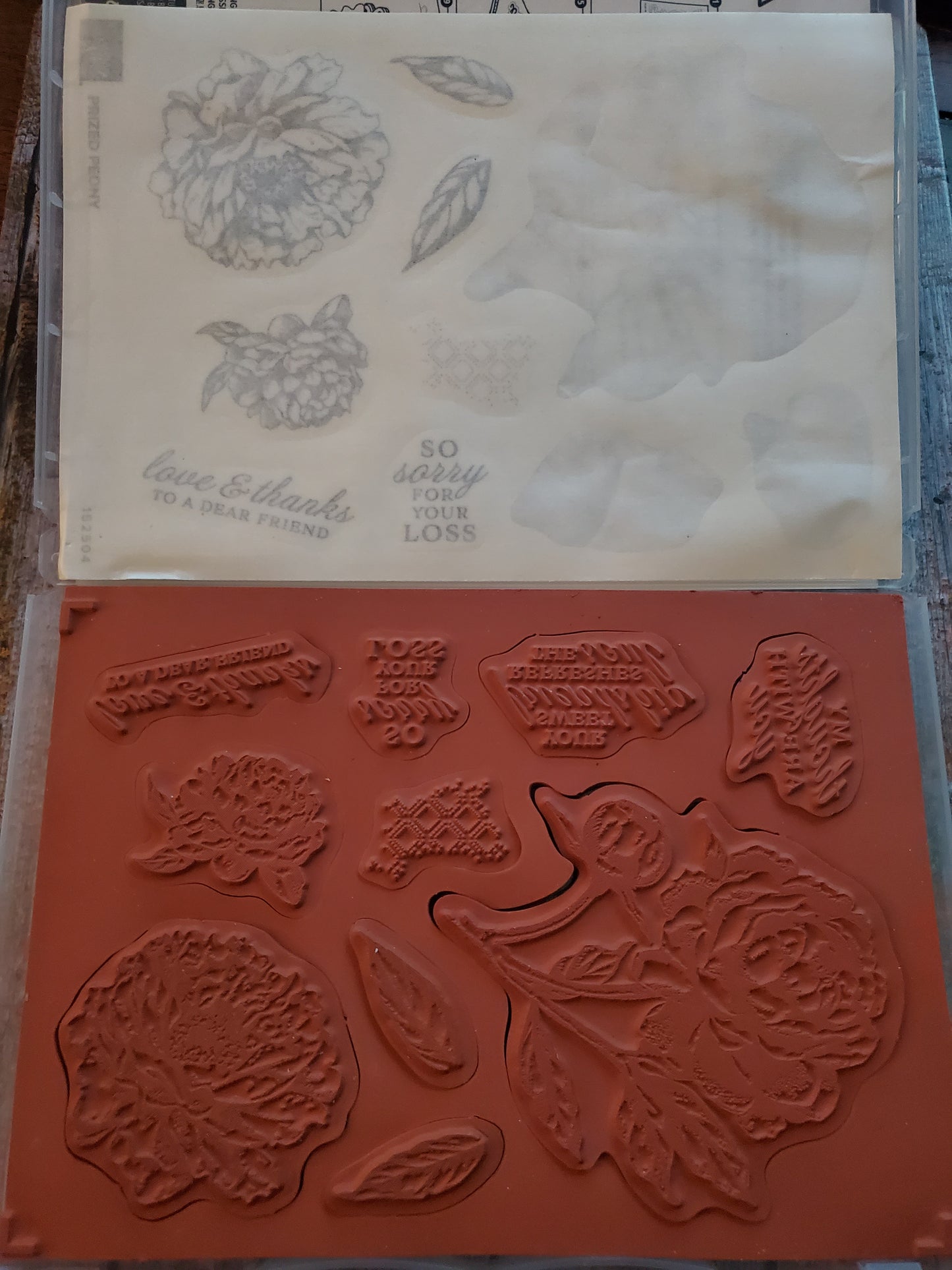 Stampin' UP! "Prized Peony" Stamp Set with "Peony" Dies