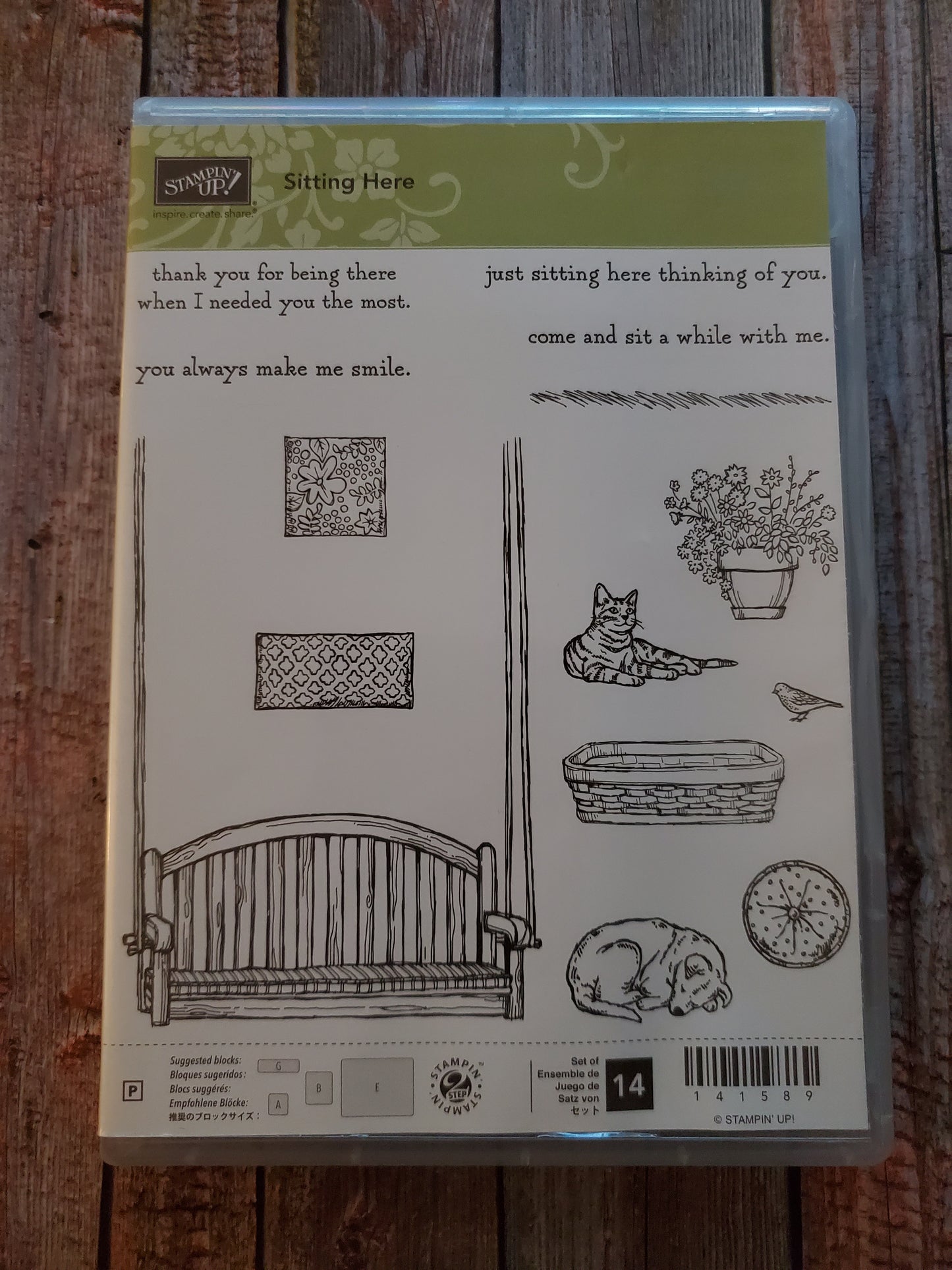 Stampin' UP! "Sitting Here" Stamp Set