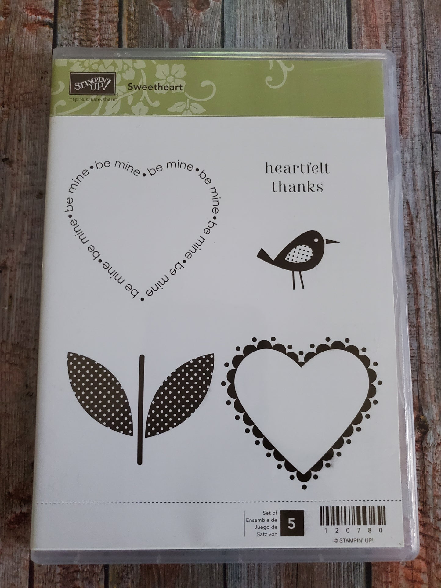 Stampin' UP! "Sweetheart" Stamp Set