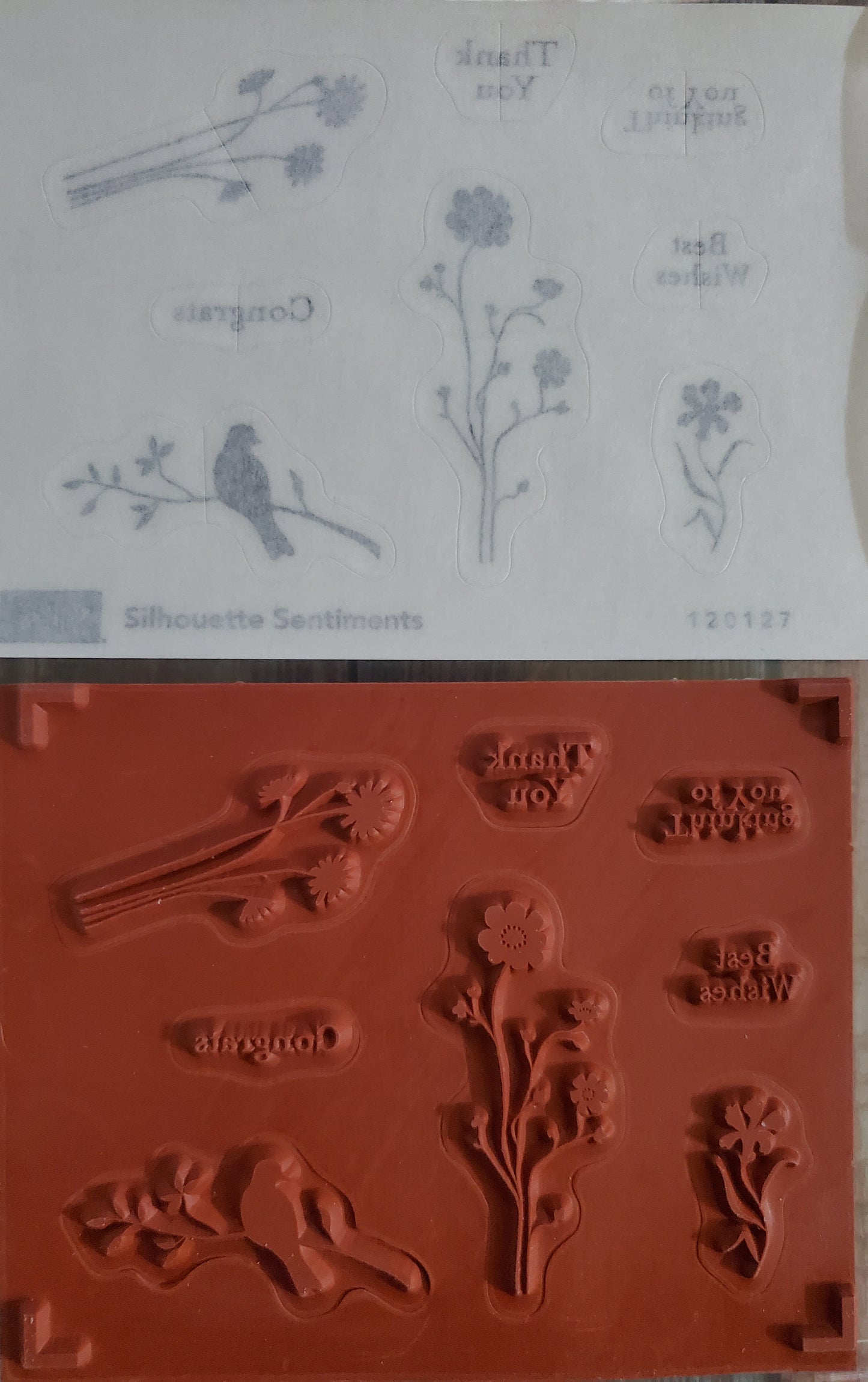 Stampin' UP! "Silhouette Sentiments" Stamp Set