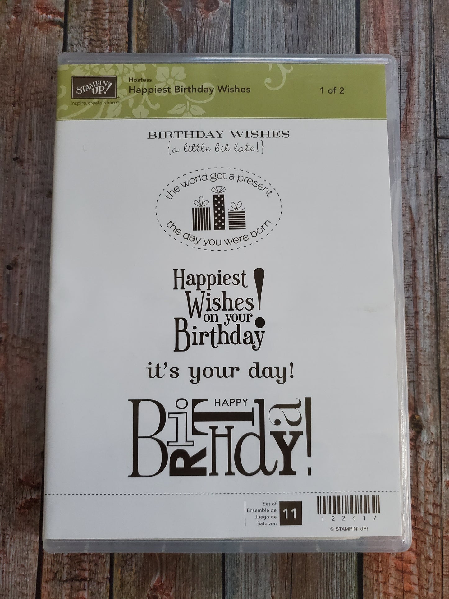 Stampin' UP! "Happiest Birthday Wishes" Stamp Set