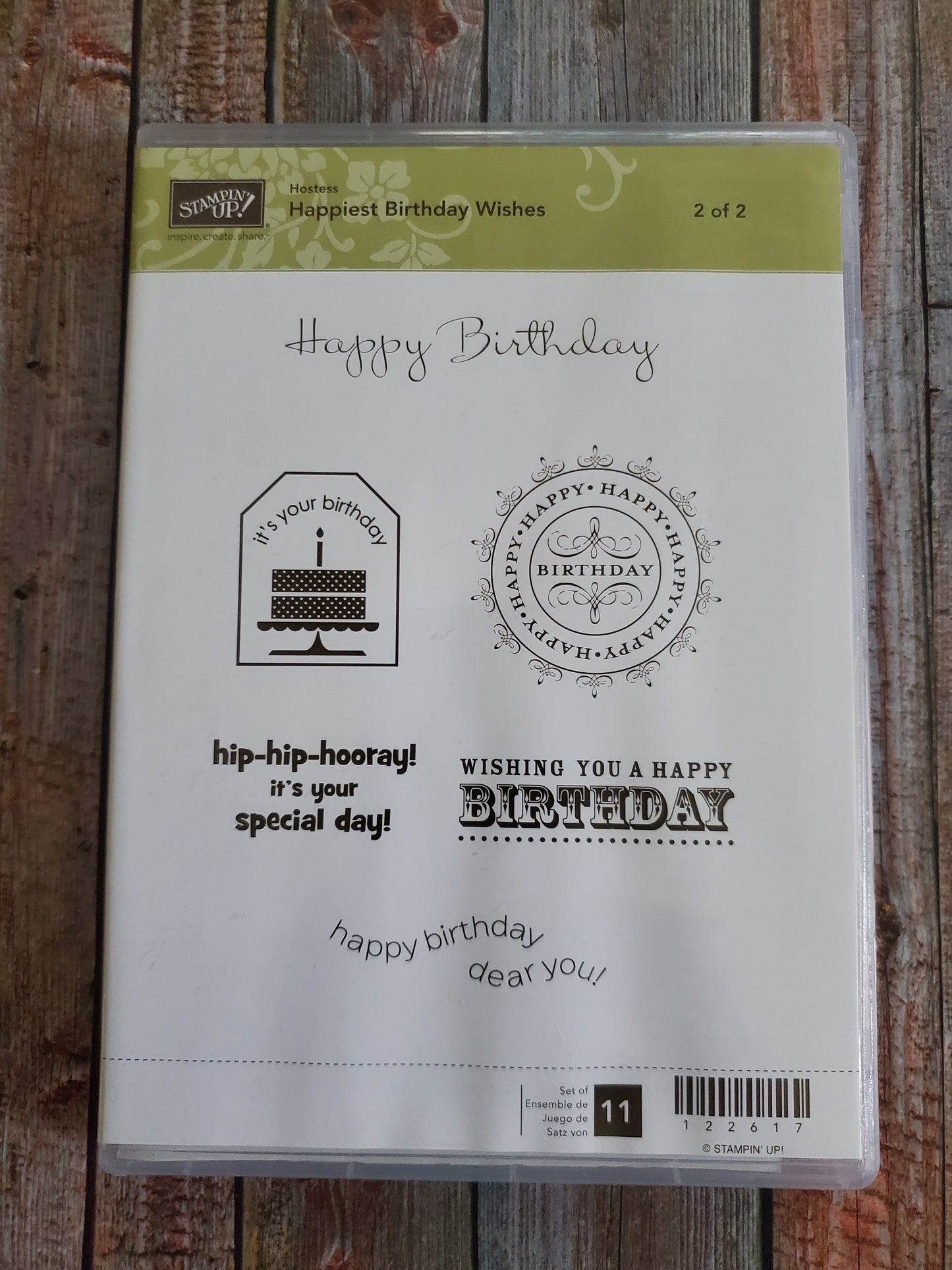 Stampin' UP! "Happiest Birthday Wishes" Stamp Set