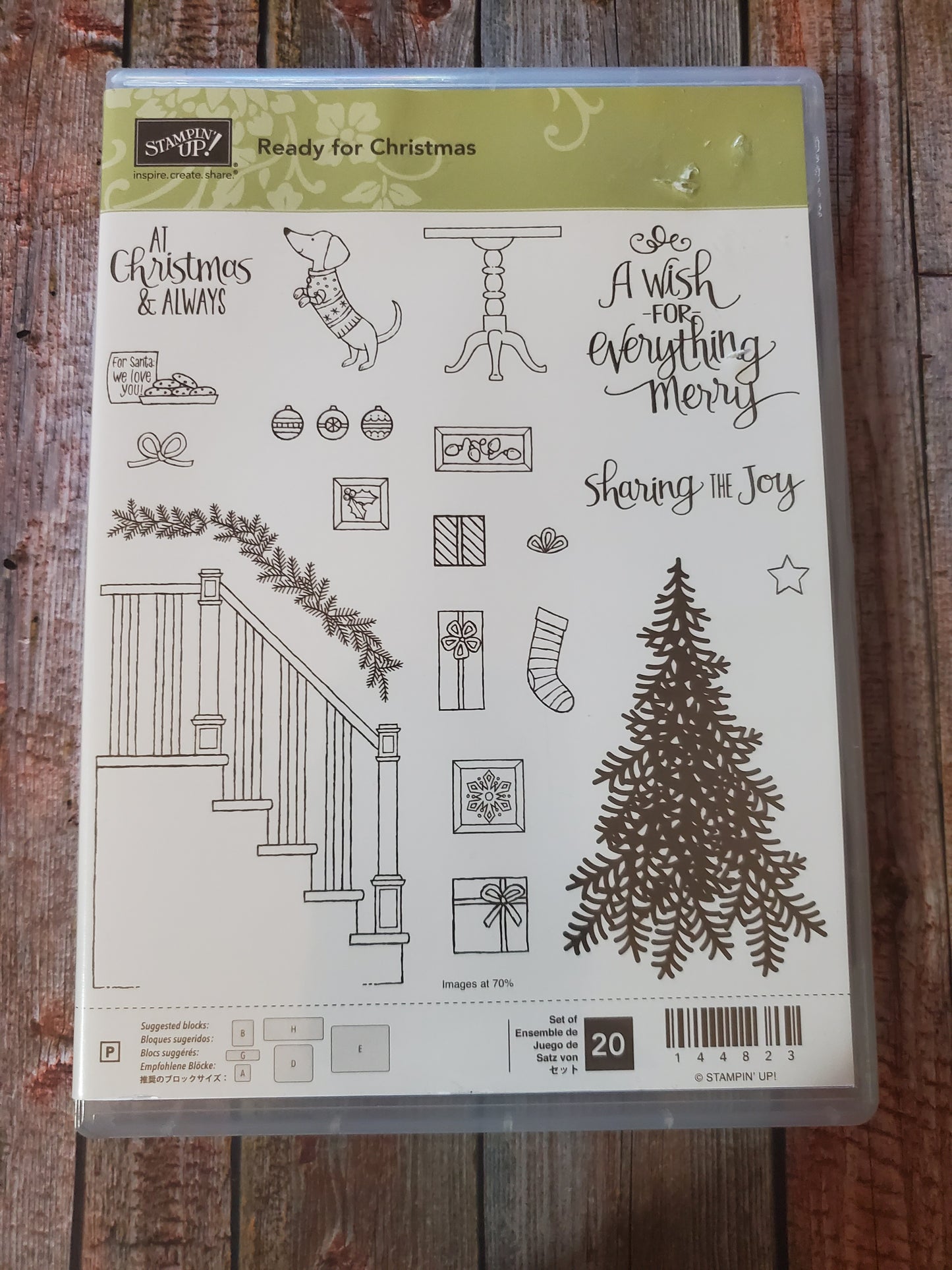 Stampin' UP! "Ready for Christmas" Stamp Set with "Christmas Staircase" Dies