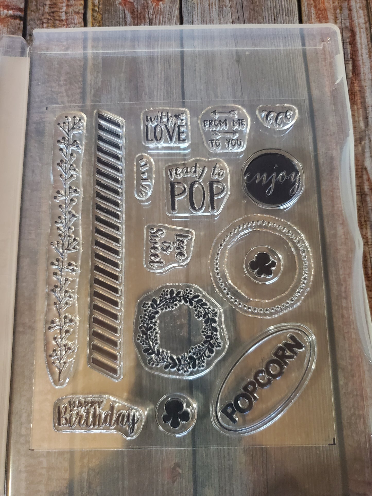 Stampin' UP! "Ready to Pop" Stamp Set with "Popcorn Box" Dies